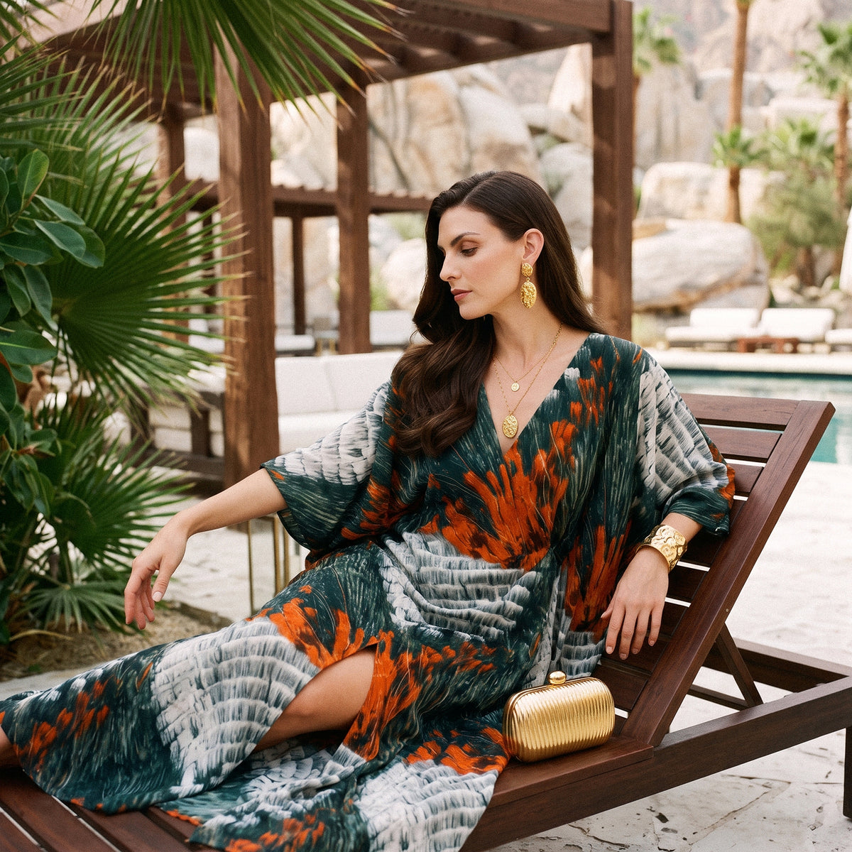 Aurore Kaftan define your silhouette in silk