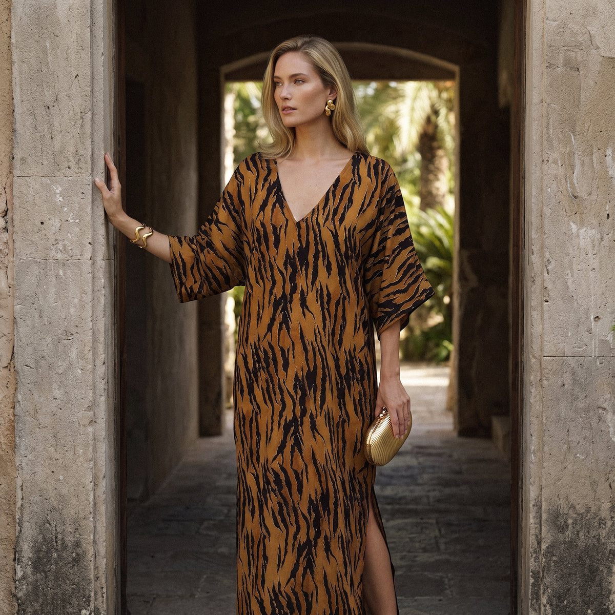 Maddisson, Animal print relaxed fit dress