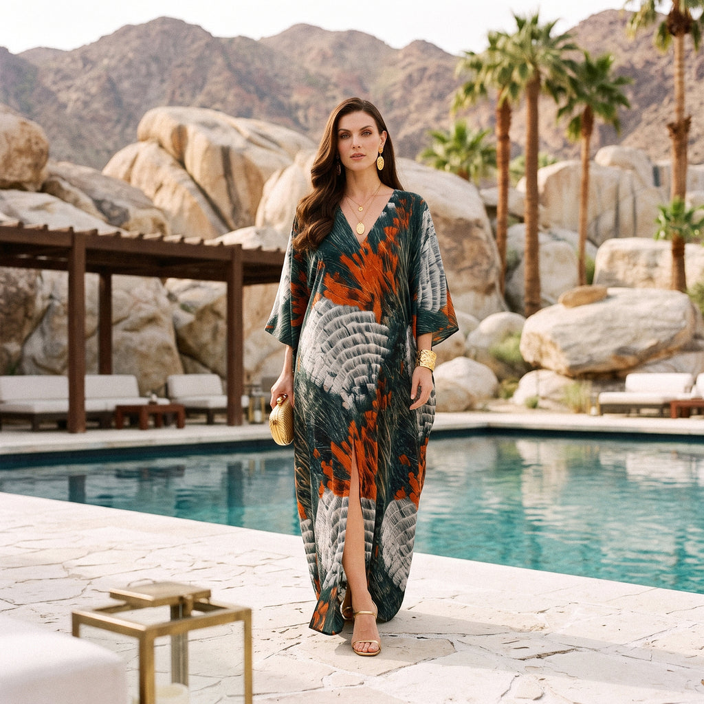 Aurore Kaftan define your silhouette in silk
