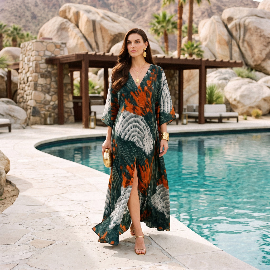 Aurore Kaftan define your silhouette in silk