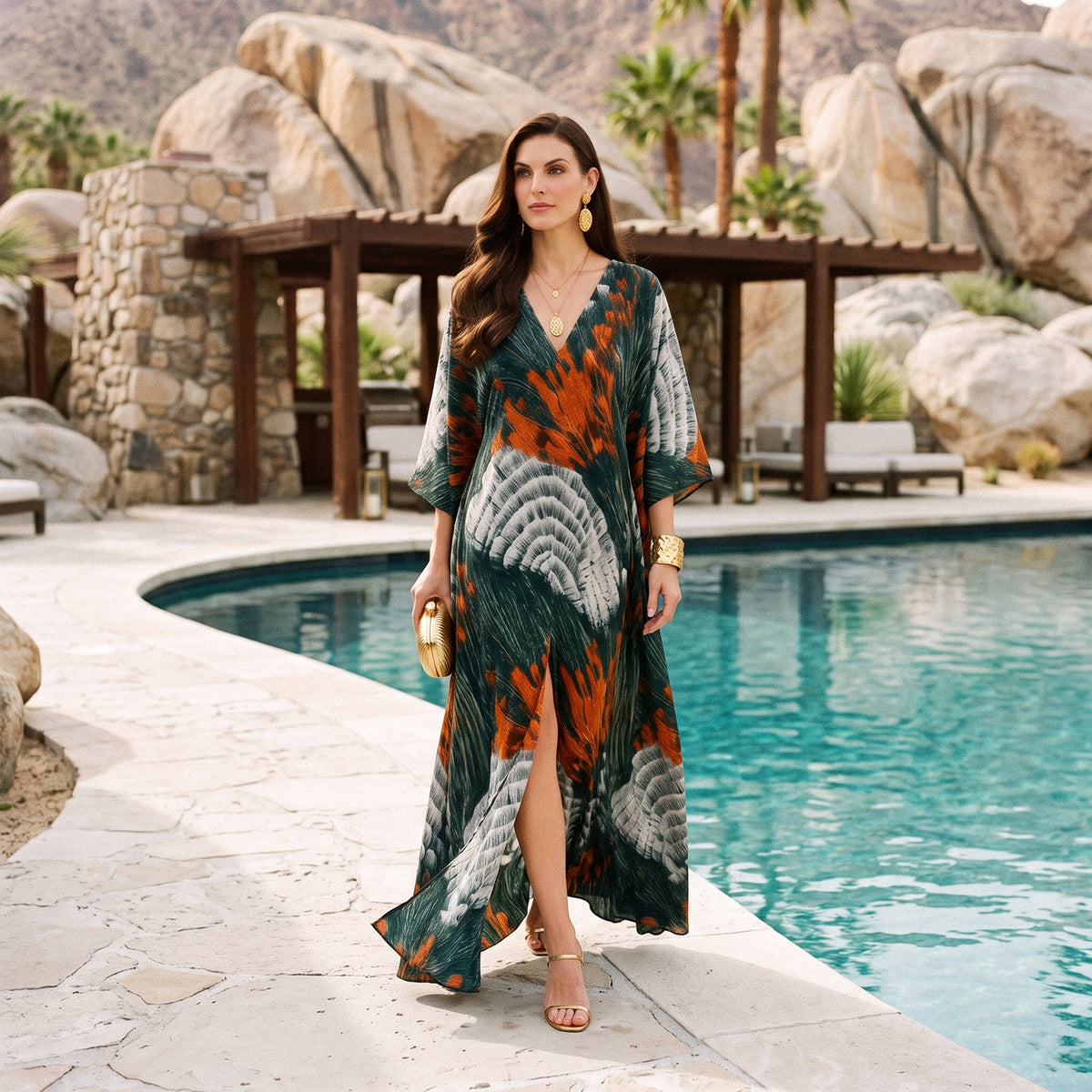 Aurore Kaftan define your silhouette in silk
