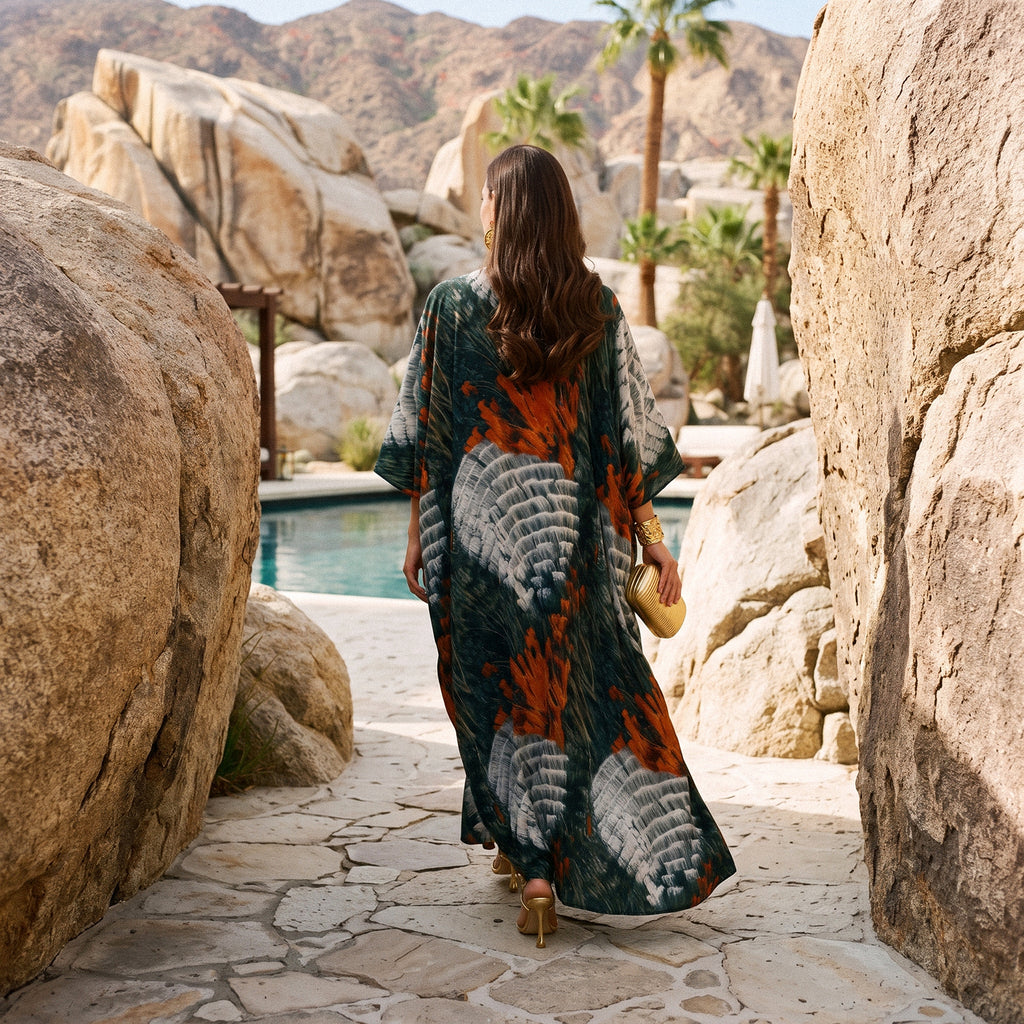 Aurore Kaftan define your silhouette in silk