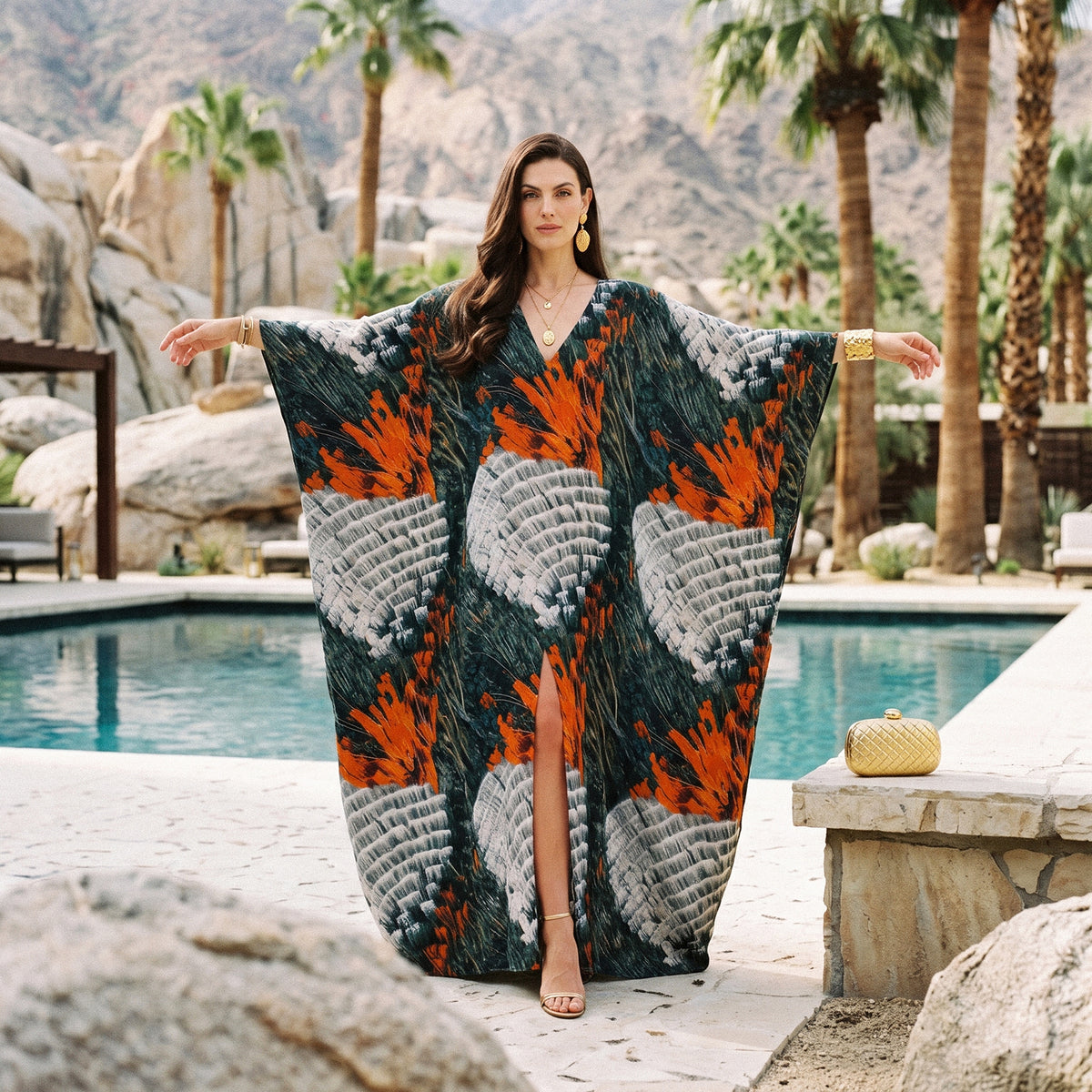 Aurore Kaftan define your silhouette in silk
